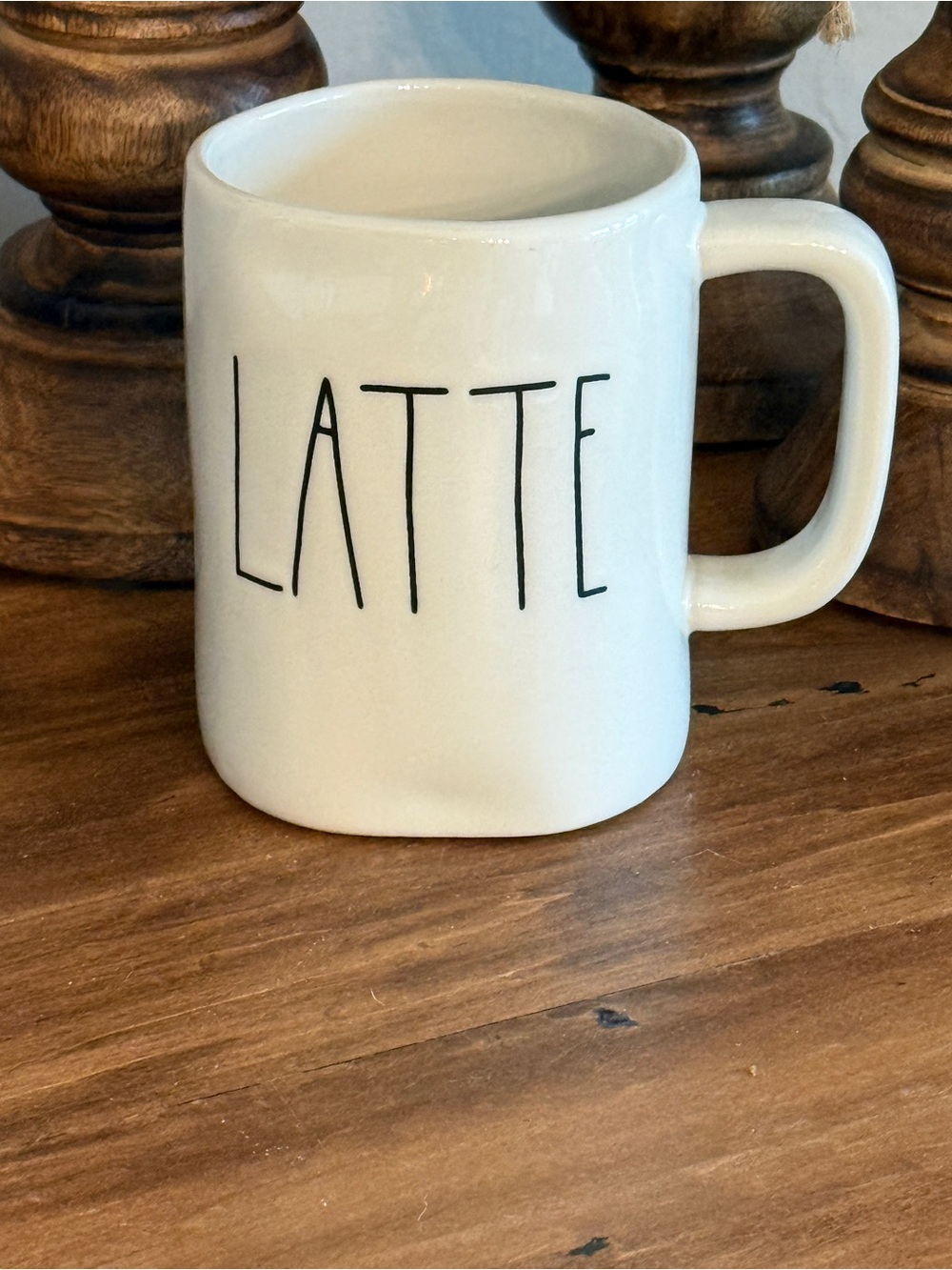 Rae Dunn LATTE Mug Artisan Collection by Magenta Large Lettering